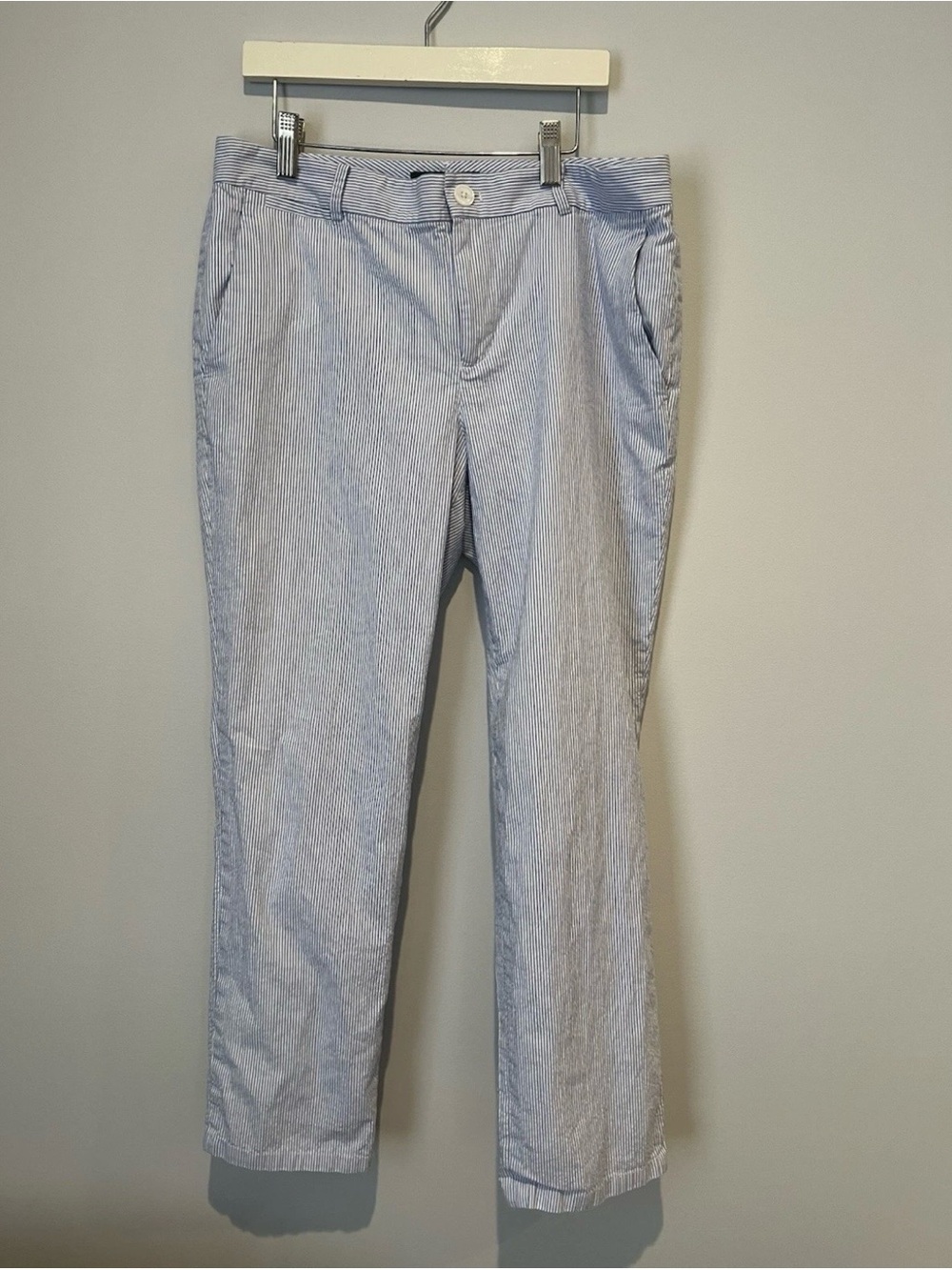 Ralph Lauren Edita Pants - blue and white pinstripe
